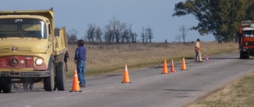 TRABAJOS DE BACHEO EN LA RUTA PROVINCIAL 65