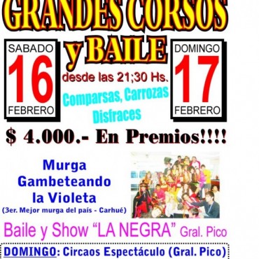 ATLETICO ARGENTINO ORGANIZA CORSOS Y BAILES DE CARNAVAL