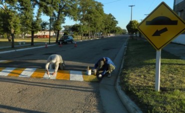 PINTARON LOS REDUCTORES DE TRANSITO