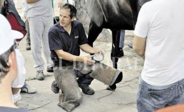 SE INICIA UN CURSO DE HERRADO DE CABALLOS EN EL CEPT 7