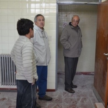 SUPERVISAN OBRAS PARA LA INAUGURACION DE LA COMISARIA DE LA MUJER