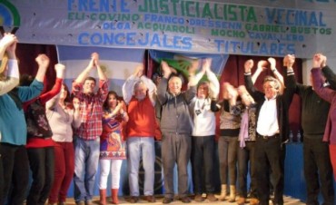 EL DISCURSO DEL INTENDENTE CERRO EL ACTO DEL FRENTE JUSTICIALISTA VECINAL