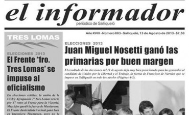 LAS FUERZAS OPOSITORAS SE IMPUSIERON EN TRES LOMAS Y SALLIQUELO