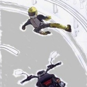 UN JOVEN RECIBIO LESIONES AL CAER CON SU MOTO EN EL ACCESO A TRES LOMAS